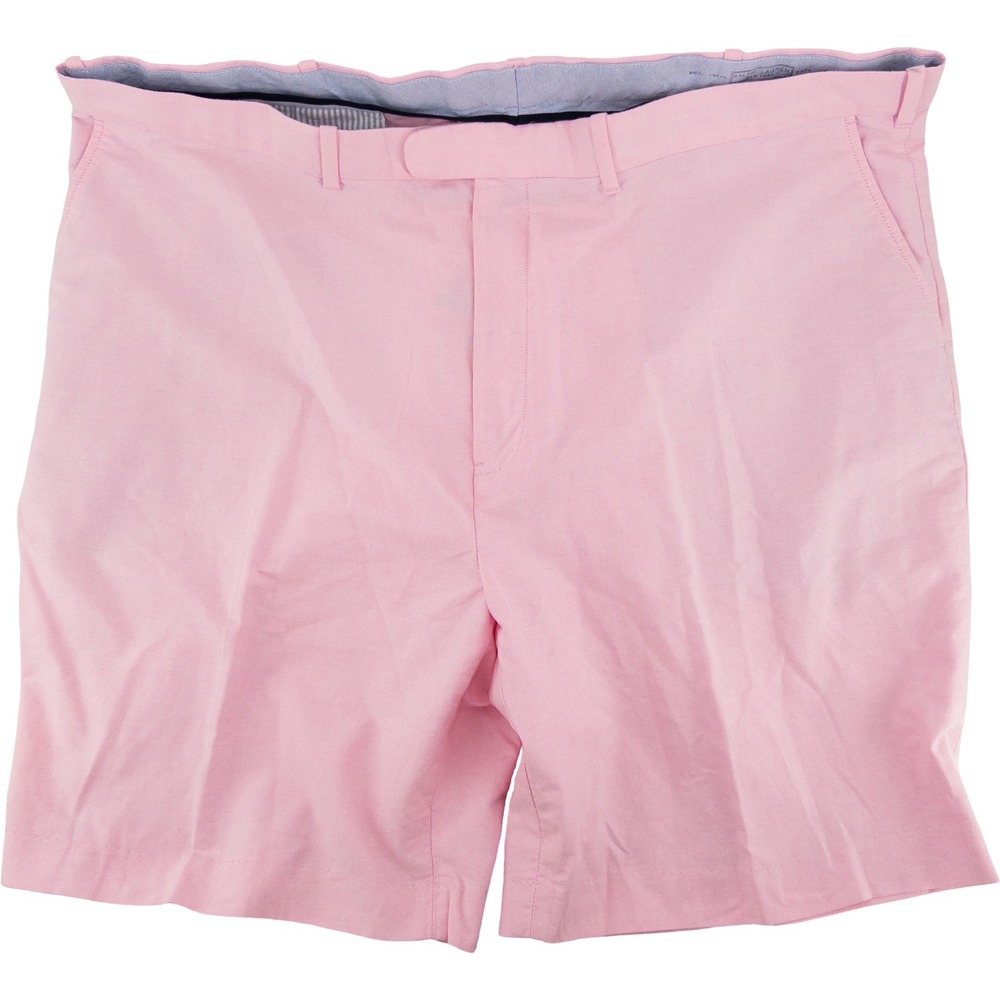 Vintage Polo Ralph Lauren Mens 48 Oxford Cloth Flat Front Chino Shorts Pink Prep